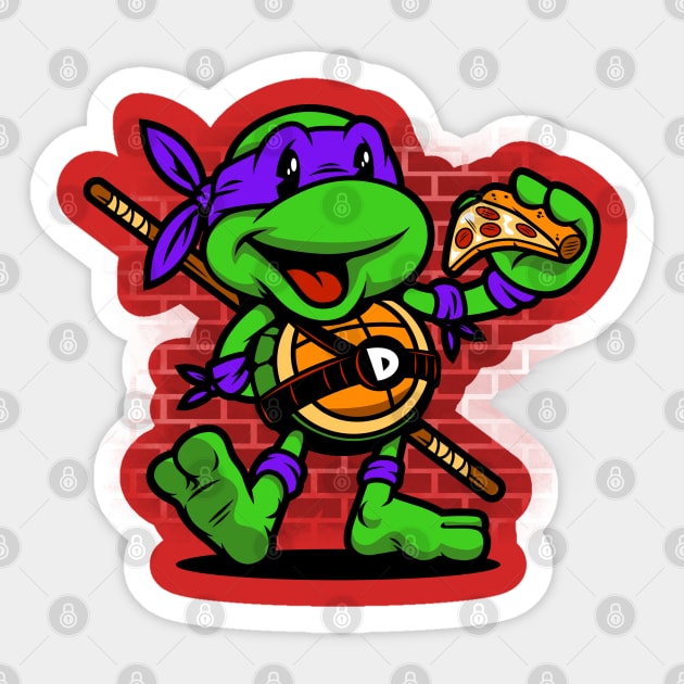 Vintage Donatello Sticker by harebrained